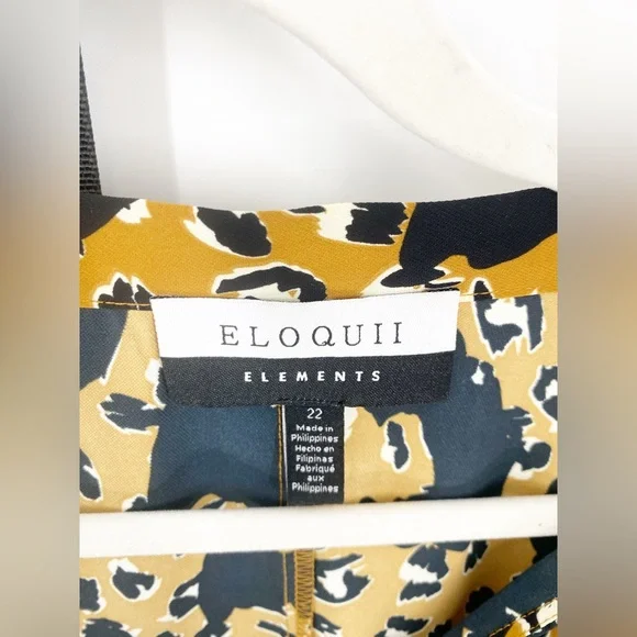 Eloquii Cheetah Printed MIDI Dress Sz 22 - Picture 8 of 8